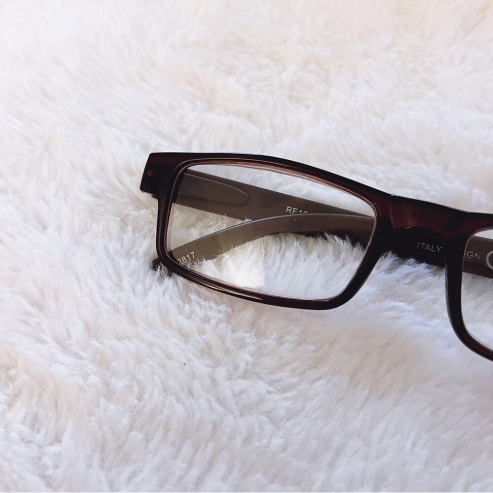 Rory Brown Rectangular Reader Glasses NWT - image 2